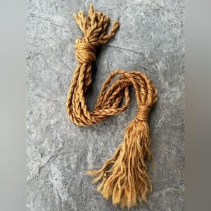 Vintage Macrame Jute Plant Hanger Large Planter Basket BOHO Twist Hanging